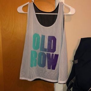 Old Row Lax Pinnie / Green and Purple